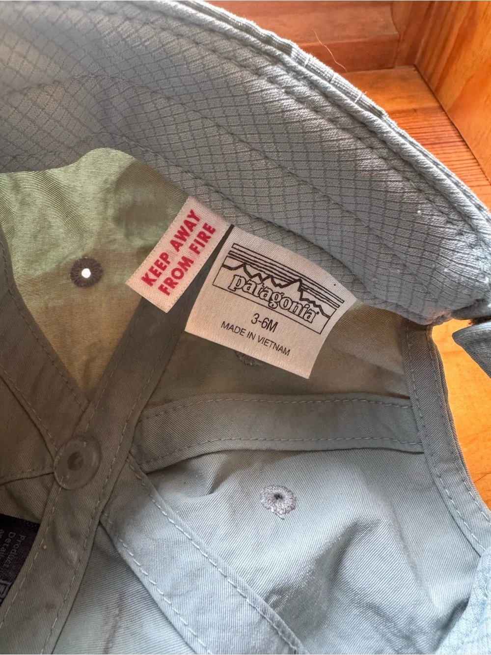 Patagonia Kids Pale Blue Baby Baggies Cap